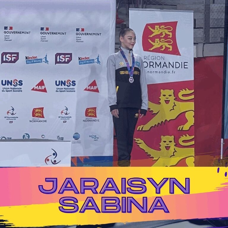 Бакатова Сабина 3 место в упражнении с мячом Финал Всемирной Гимназиады в Норман…