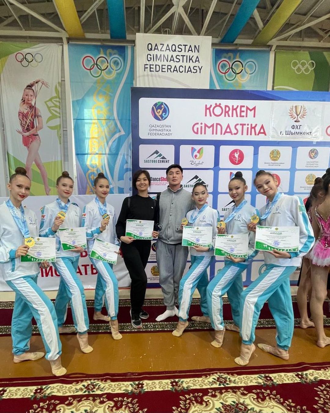 Шымкент қаласында өткен Көркем гимнастикадан қыздар арасында ҚР чемпионаты қорытындысы: